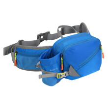 Waterproof Running Waist Bag with Bottle Holder Adjustable Fanny Pack for Men Women Blue