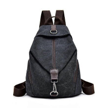 (black) Backpack,Rucksack Women Fashion Backpack Anti-theft Canvas Backpack, Ladies Travel Bag School Bag Vintage Bag