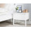 Beliani 1 Drawer Bedside Table GIULIA Pine Wood White 2