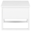 Beliani 1 Drawer Bedside Table GIULIA Pine Wood White 5