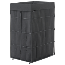 Laundry Basket CULPINA Metal Black 72 L