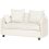 Beliani Sofa Bed 2 Seater HOVIN Fabric Light Beige 4