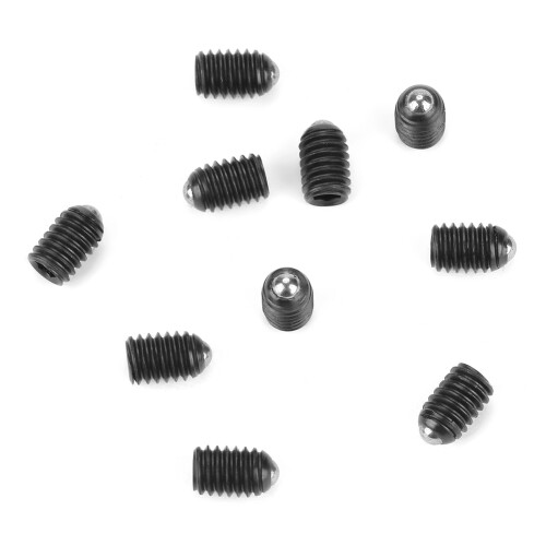 10pcs M4 Ball Plungers Set, M4*6/8/10/12, Silver 1