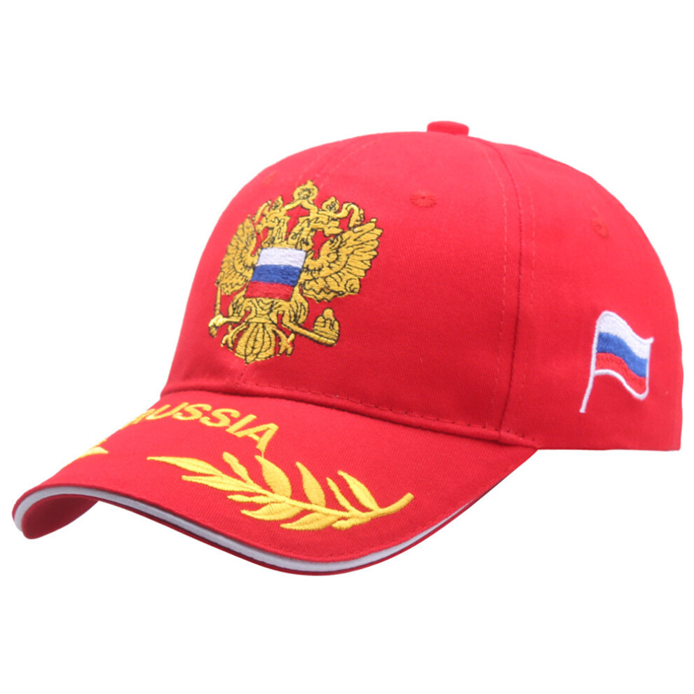 (Red) Baseball Classic Embroidered Cap For Men With Adjustable Fit Outdoor For Sports-image-OPC-PT2RXXV-NEW
