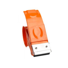 (Orange)Metal Packing Tape Holder With Cutting Blade For Daily Industrial And Office Use