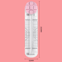 (Pink)Recortadora de papel portátil A4 con material plástico y función de corte de doble cara
