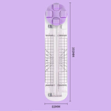 (Purple)Portable A4 Paper Trimmer With Plastic Material And Dualside Cutting Function