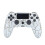 (White Crack, White) For PS4 Wireless Bluetooth-compatible Gaming Controller Dual Vibration Gamepad with Speaker and Head 1