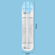 (Blue)Recortadora de papel portátil A4 con material plástico y función de corte de doble cara