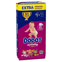 Luiers - Dodot - Activiteit T4 - Absorptie en Comfort - Maat 4 - 52 eenheden