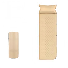 Self Inflating Sleeping Pad with Pillow, Memory Foam Camping Mattress 3MM Thick, Lightweight Splicing Design for Van Life