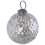 Beliani Set of 6 Baubles ARGENTIN Glass Silver 2