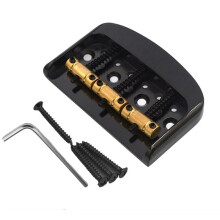 Chevalet de Guitare Électrique avec Sillet en Laiton, Bordure Réglable, Chevalet Fixe, Espacement des Cordes 83 X 53 mm, 10,8 mm