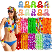 70 Peças de Colares Havaianos para Decoração de Festa Luau, Colares de Flores, Tiaras, Pulseiras Temáticas para Festa de Adultos.