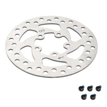 120mm Disc Brake Rotor with 5 Bolts, Stainless Steel Bike Rotor Bicycle Brake Disk for PRO PRO2 Electric Scooter