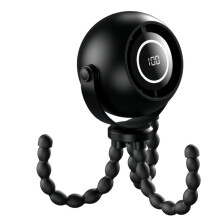 Portable Stroller Fan Rechargeable 4000mAh, Clip Fan with Flexible Tripod,3 Speed,360 Rotate for Travel,Car