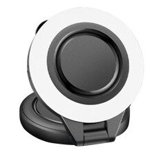 Lampe Selfie Magnétique Rechargeable, Anneau Lumineux Pivotant à 180, Lampe de Poche avec Éclairage LED Tricolore pour la Photographie