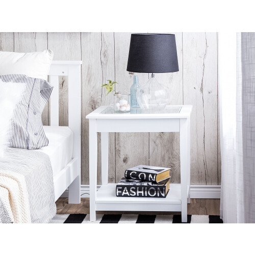 Beliani Side Table ATTU White 2