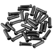 Fietskabel Eindkapjes van Aluminiumlegering voor Rem- en Schakelkabels, Kabelkernkapjes voor MTB en Racefietsen, 100 Stuks, Zwart
