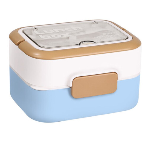 Home Stainless Steel Bento Lunch Box, Stackable, Portable with Utensils 1