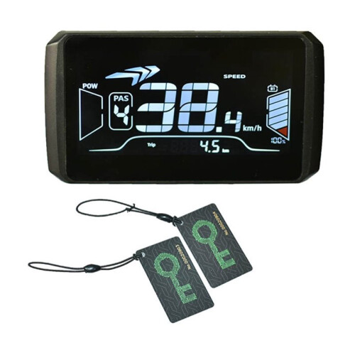Electric Bike LCD Display with NFC Function Scooter LCD Panel Screen 24-72V Scooter Meter with Number 2 Protocol