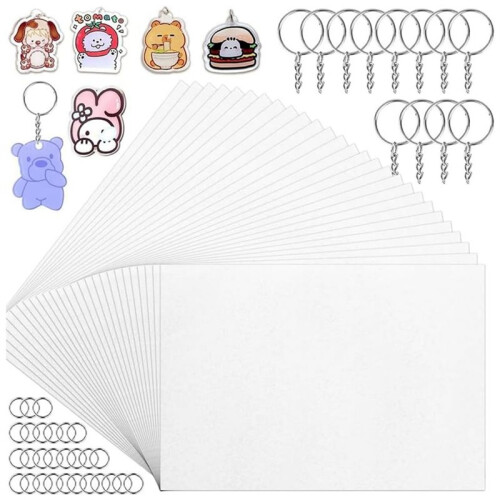 Feuilles Thermorétractables Vierges, Idéales pour les Décorations DIY