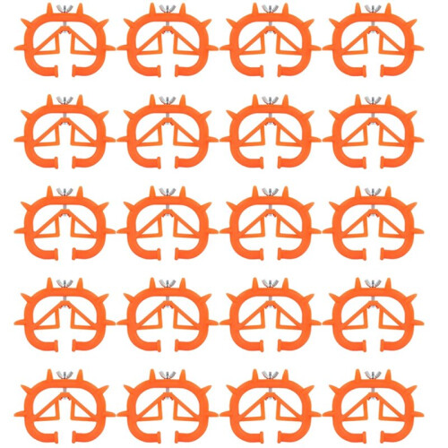 20PCS Bovine Calf Weaning Nose Device with Small Thorn Design