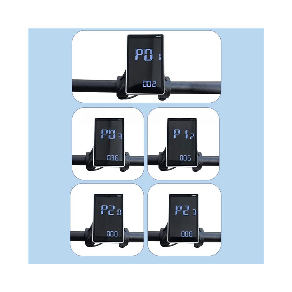 Electric Bicycle Display V680 24V 36V 48V 52V 60V Color E-Bike Display Ebike Conversion Kit Accessories Sm Connector 6032697244911