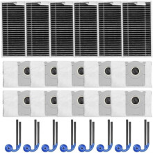 Replacement Parts for Deebot T90 Pro and Omni Robot Vacuums, Including Side Brushes, Filters, and 3.3L Dust Bags