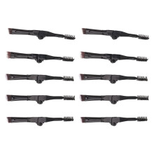 Foldable Eyebrow & Eyelash Brush Set, 10 Pcs