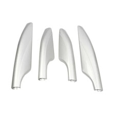 Roof Rack Cover Set for Nissan Patrol Y62 2010‑2018, Scratch‑Resistant ABS Protector, Silver and Black