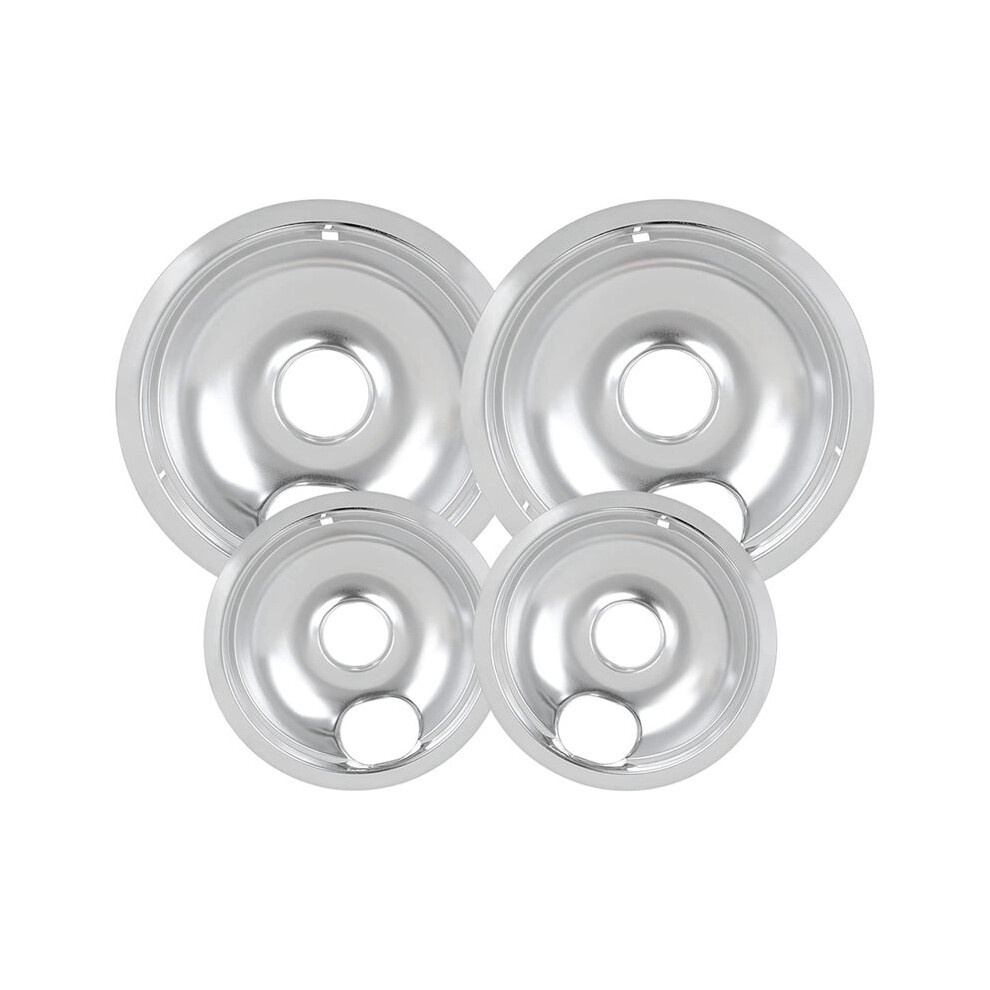 Drip Pans,For Whirpool Frigirate Stove Top Drip Bowls Include 2 Pcs 6'' Range And 2 Pcs 8 '' Cooktop Drip Pans 6032926544539
