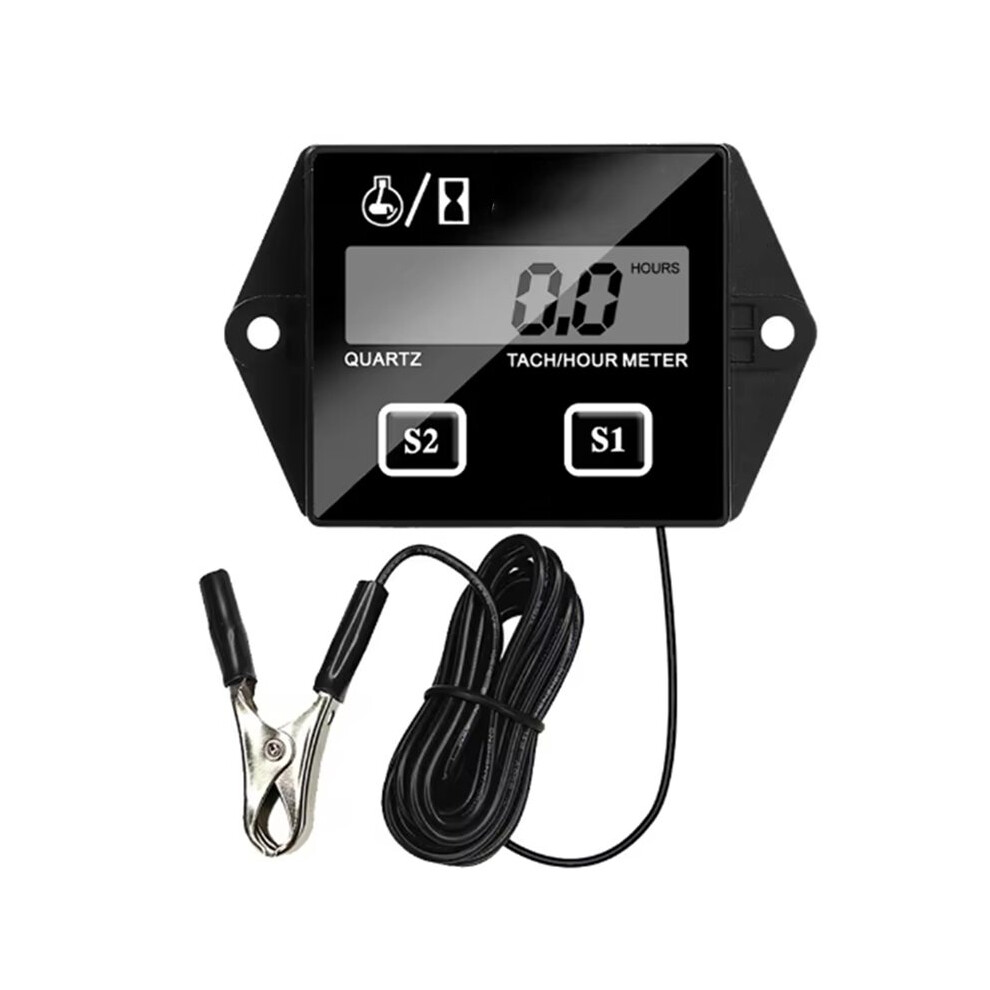 Digital Motor Speedmeter Engine Hour Meter Tachometer Gauge Rpm Lcd Display 6032183240991
