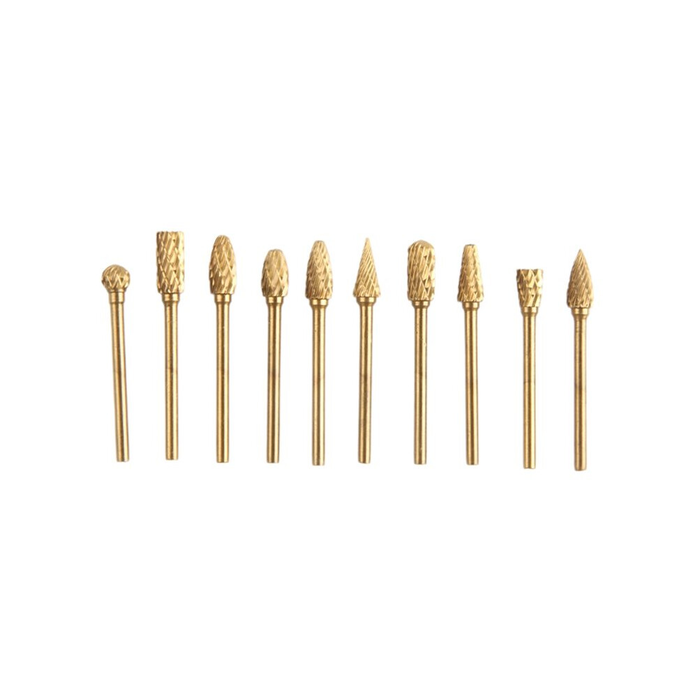 Double Cut Rotary Files Bit Set,Shank Rotary Tool Bits For Woodworking,Metal Polishing,Carving,Deburring Grinding 6031555222955