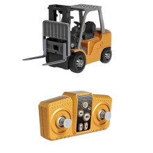 1/64 Ferngesteuerter Gabelstapler Aus Metall, Baufahrzeug, Tischspielzeug, Modellsammlung, Geschenk für Jungen