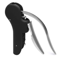 Heavy Duty Metal Manual Wine Opener with Ergonomic Lever