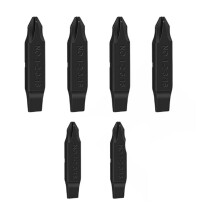 Lot de 6 Embouts de Tournevis Double Face pour Outils Multifonctions  - Phillips 1/2" et Plat 3/16"