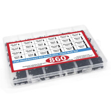 860 PCS Small Computer Screws Assortment Kit Black Tiny Eyeglass Screws M1.2 M1.4 M1.7 M2 M2.5 M3, PC & Laptop SSD Hard