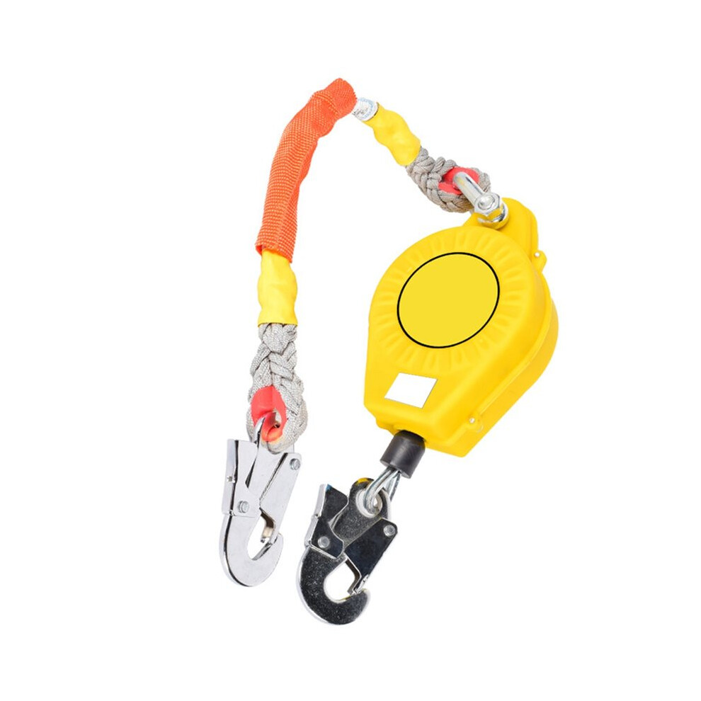 Self Retracting Safety Lanyard Fall Arrester Fall Protection With Alloy Steel Hook & Steel Wire Rope 9Ft 6033000142924