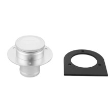 17-2530 Remote Fuel Tank Filler Neck with Cap and Bracket for 2" Filler Hose Connection