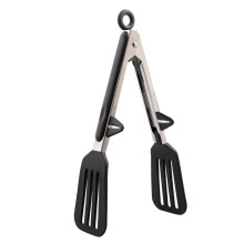 Küchenzange Aus Edelstahl, Lebensmittelzange Aus Metall zum Kochen, Servieren, Grillen, Rutschfester Griff, 23 X 5,6 X 6,1 cm