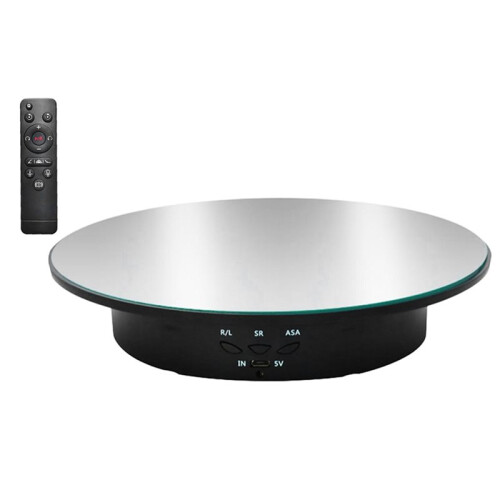Motorized Rotating Display Stand, 360 Degree Electric Turntable for Photography, Jewelry, and More