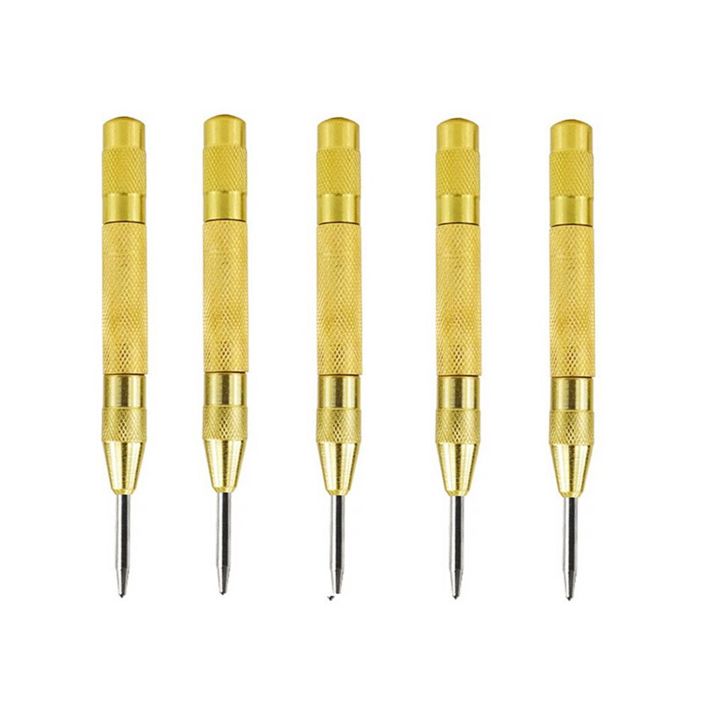 5Pcs Spring Loaded Automatic Center Punch For Woodworking - Marking Tool 4713422677724