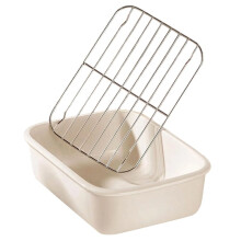Lasagna Pans High-Temperature Ceramic Baking Tray Oil Draining Rectangular Steam Oven Sense of Steamed Fish Plate