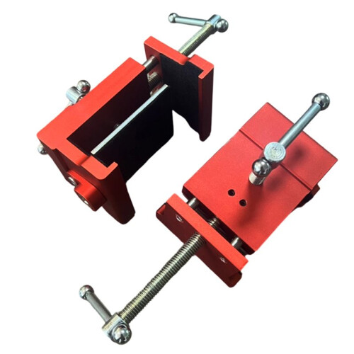2PCS Cabinet Clamps with Built-in Drill Aligner for Easy Installation and Alignment