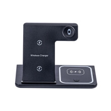 Foldable Wireless Charging Stand/Plate, Charging Station Base, Suitable for Charging Mobile Phones and Watches.