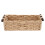 Rectangular Storage Baskets Wicker Style with Wooden Handles Nesting Organiser for Home 1