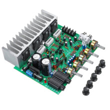 250W Reverb Audio Amplifier with Knob Set 2.0 Channels High Power Amplifiers Hifi PT2399 Karaoke Mic Reverberation Board
