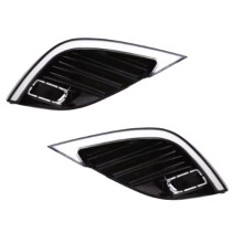 Car LED Daytime Running Light for Camry SE XSE 2018 2019 2020 DRL Yellow Turn Signal Headlights Driving Lamp