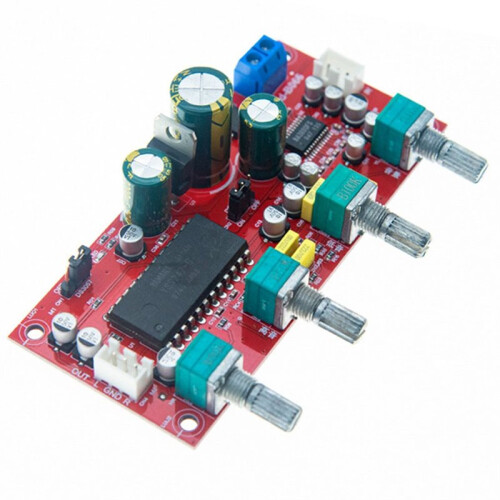 Placa Amplificadora de Áudio + Módulo Pré-Amplificador com Driver BA3880BBE com Ajuste de Tom e Suporte A Som Surround com BBE
